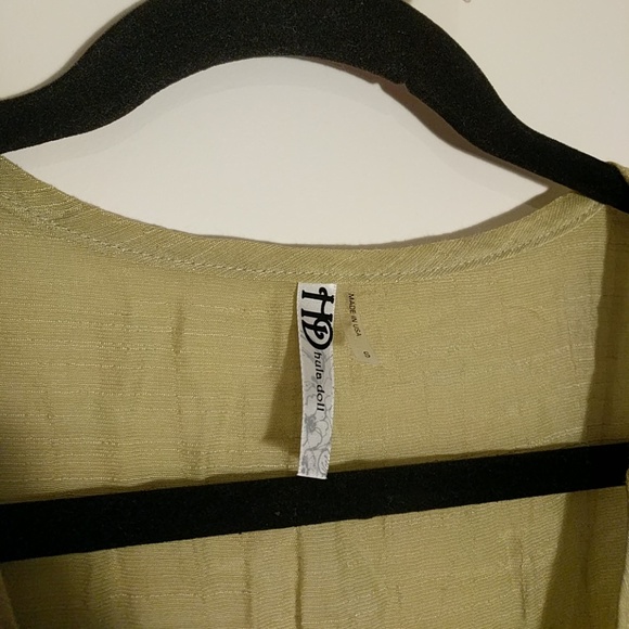 Linen-look Romper Coverup - Picture 2 of 5